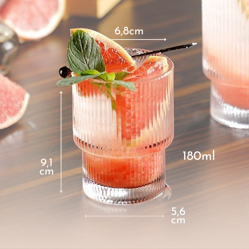 PACK DE 4 VASOS DE VIDRIO HIGHBALL DE 180 ML - 8