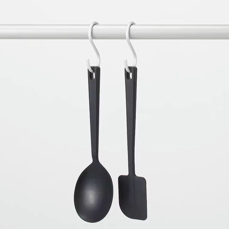 SET DE 10 GANCHOS EN FORMA DE S DE ALUMINIO PLATEADO 110 X 55 MM - 8
