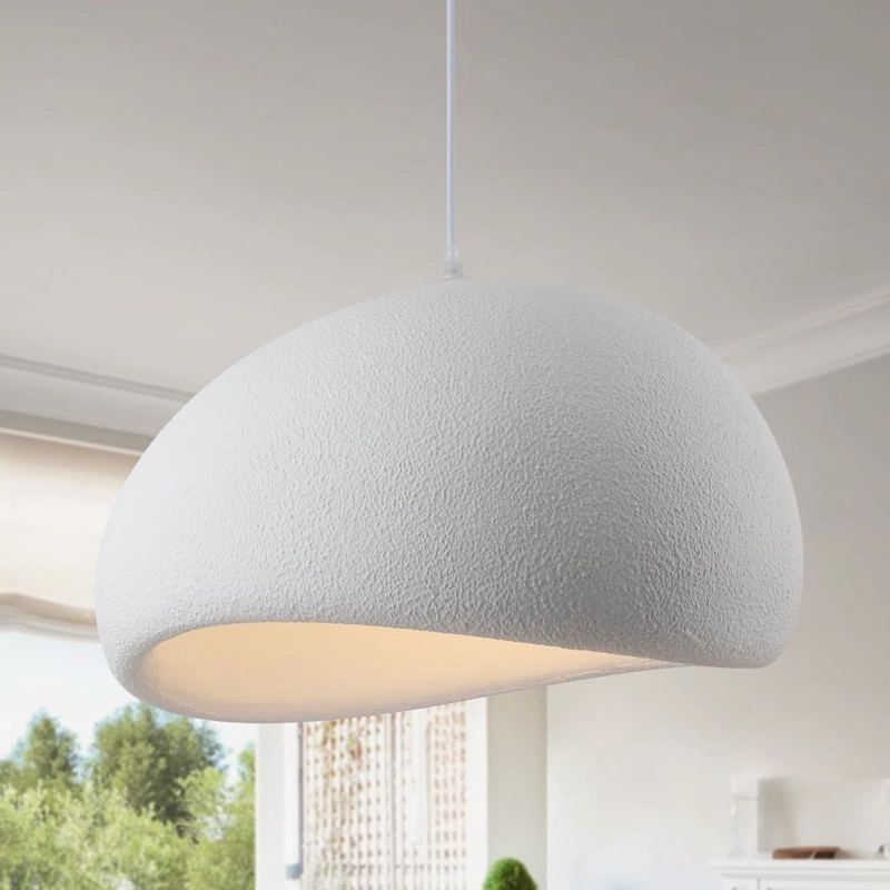 LAMPARA DE TECHO COLGANTE CREMA 60 CM - 3