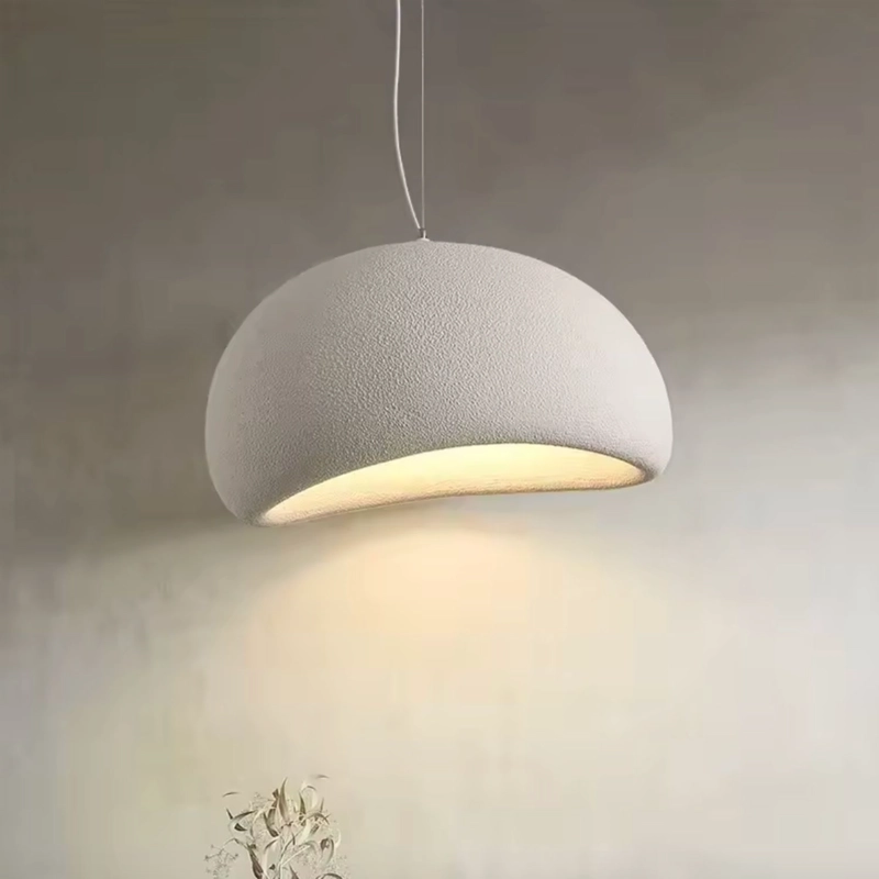 LAMPARA DE TECHO COLGANTE CREMA 60 CM - 5