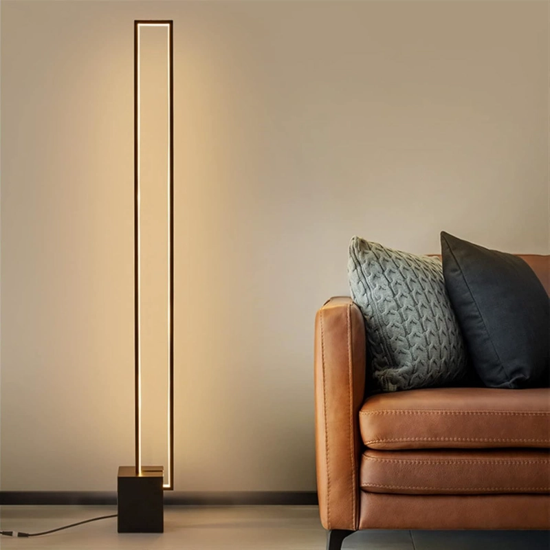 LAMPARA DE PIE LED RECTANGULAR 3 TIPOS DE LUZ LIVING - 8