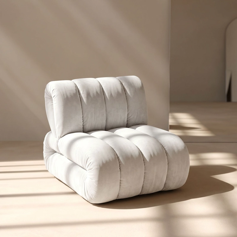 POLTRONA ESTILO MODERNO NORDICA BLANCA - 8