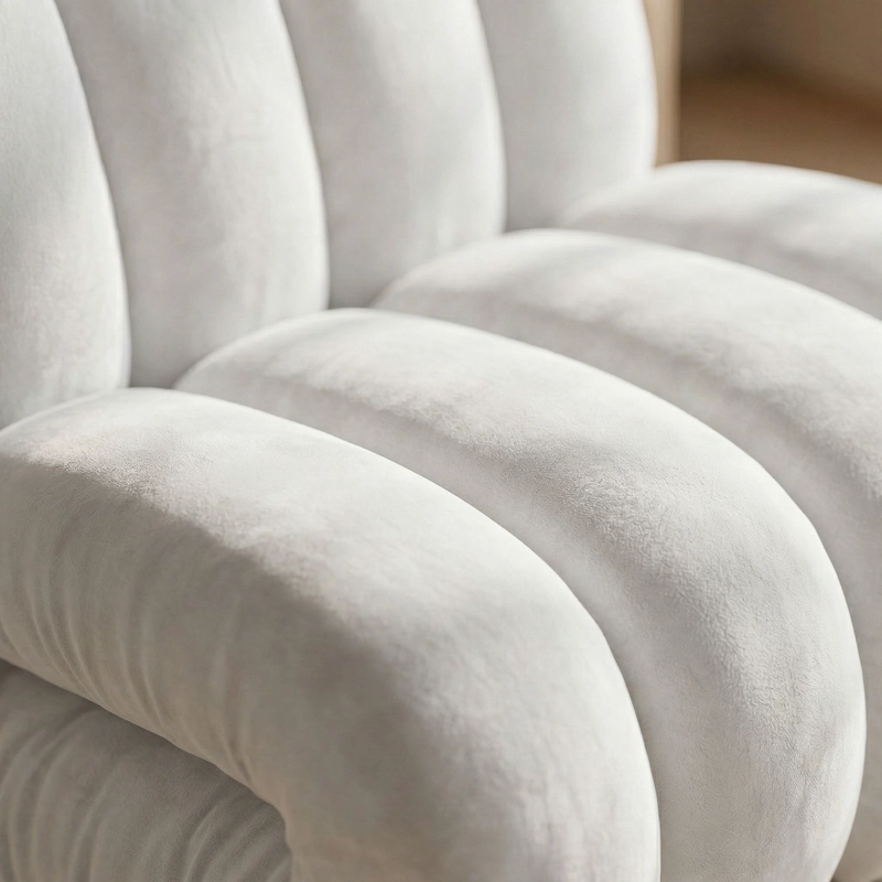 POLTRONA ESTILO MODERNO NORDICA BLANCA - 9