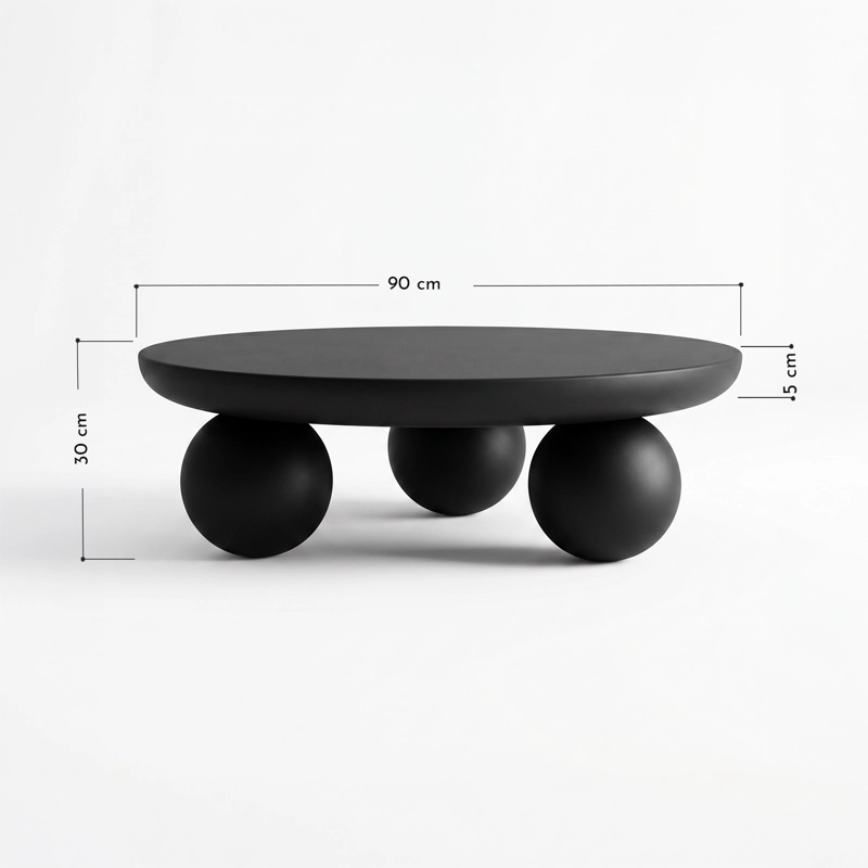 MESA DE CENTRO ORBIS MADERA NEGRA - 3