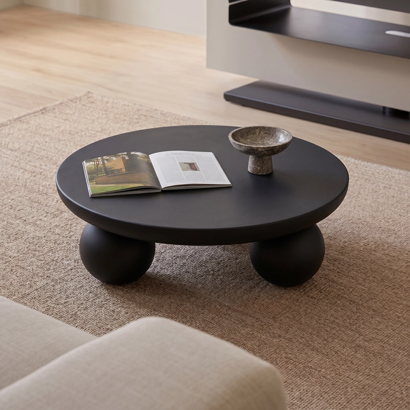 MESA DE CENTRO ORBIS MADERA NEGRA - 5