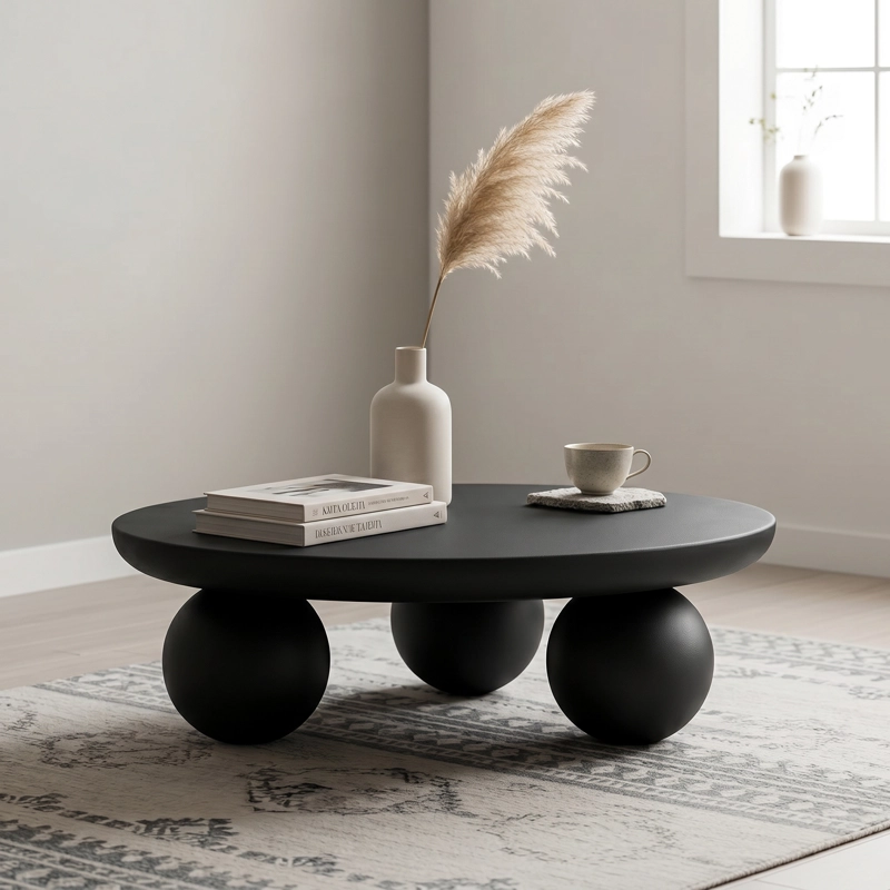 MESA DE CENTRO ORBIS MADERA NEGRA - 7