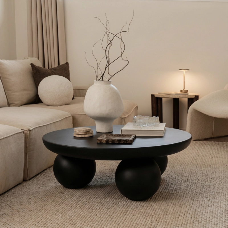 MESA DE CENTRO ORBIS MADERA NEGRA - 9