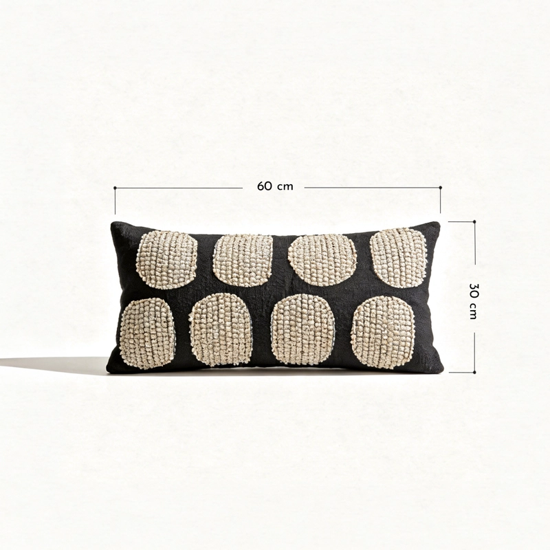 COJIN RECTANGULAR DE LINO DOTS - 3