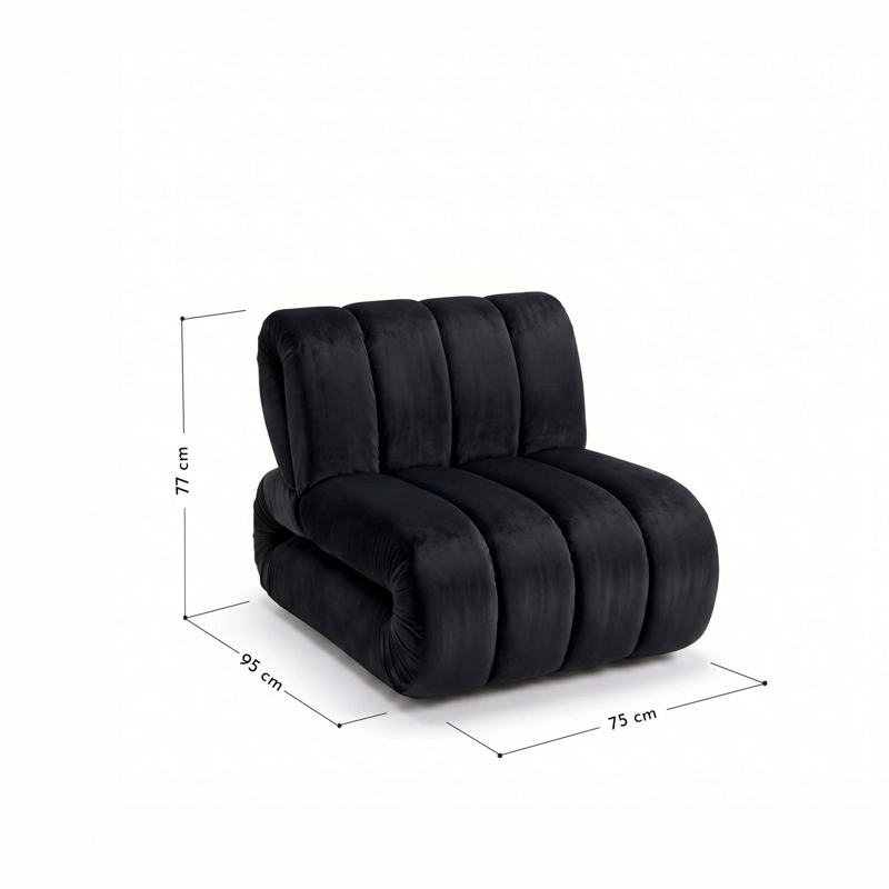 POLTRONA NORDICA CLOUDY NEGRA - 3