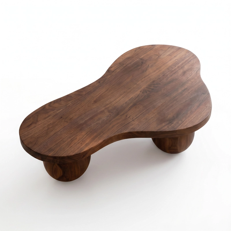 MESA DE CENTRO DE MADERA CON FORMA DE  SPHERE - 9