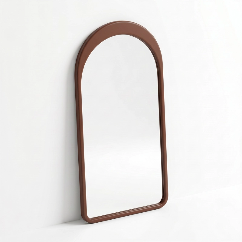 ESPEJO DECORATIVO EN ARCO DE CUERPO ENTERO GAIA DE MADERA COLOR NOGAL 200X100 CM - 5