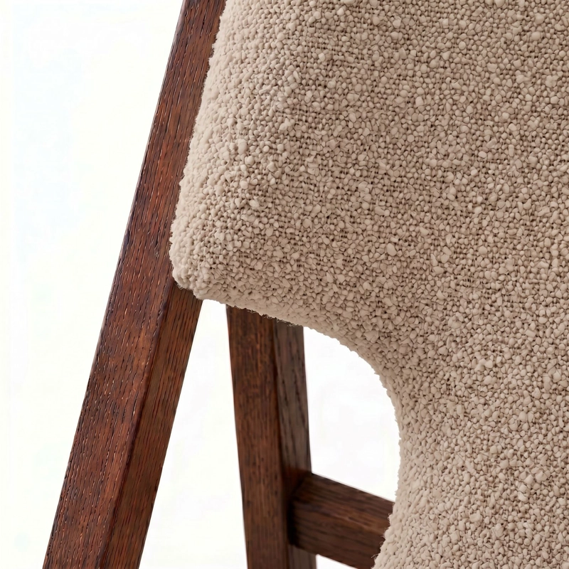 SITIAL DE MADERA SHERPA ARENA POLTRONA DISEÑO ESTILO JAPANDI NORDICO - 9