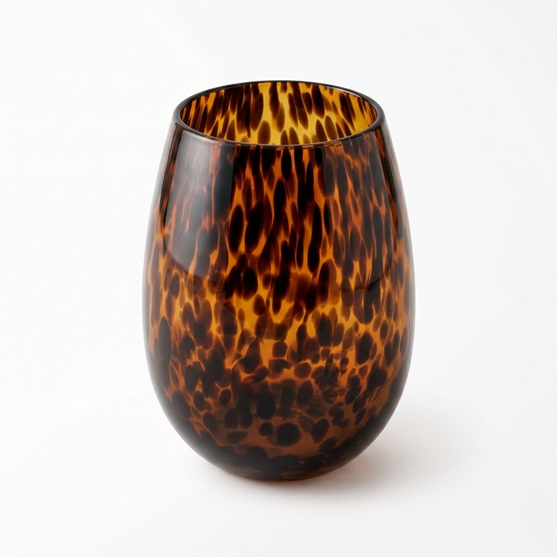 SET DECORATIVA DE 4 VASOS DE VIDRIO CAREY - 2