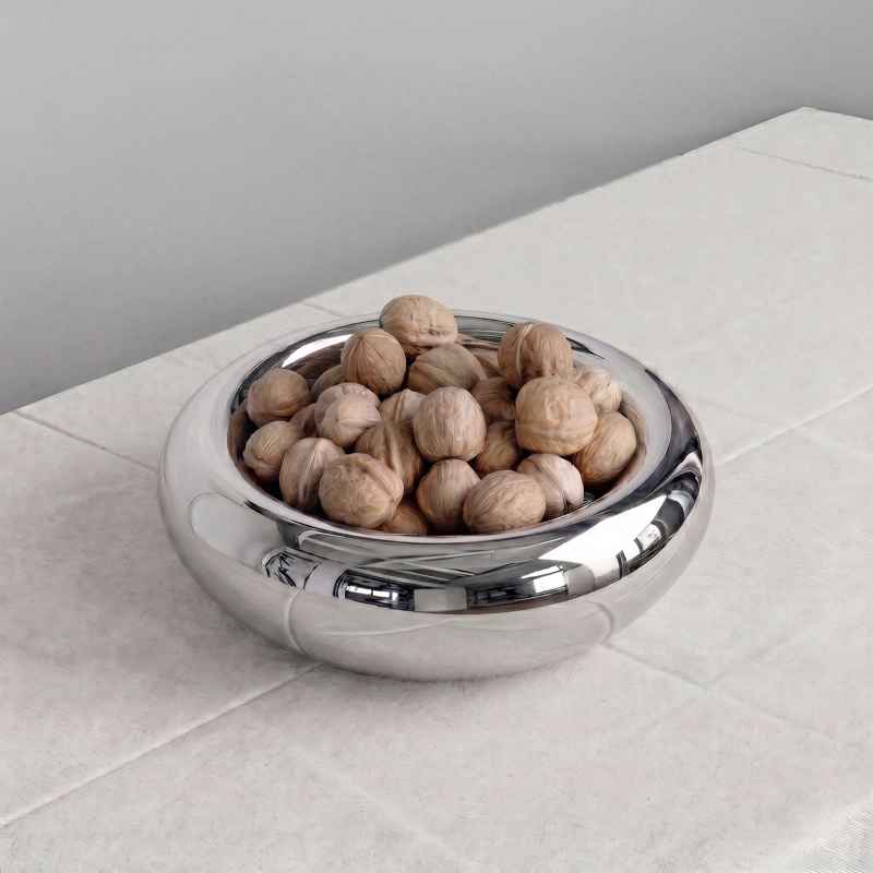 BOWL DE ACERO INOXIDABLE PLATEADO - 6