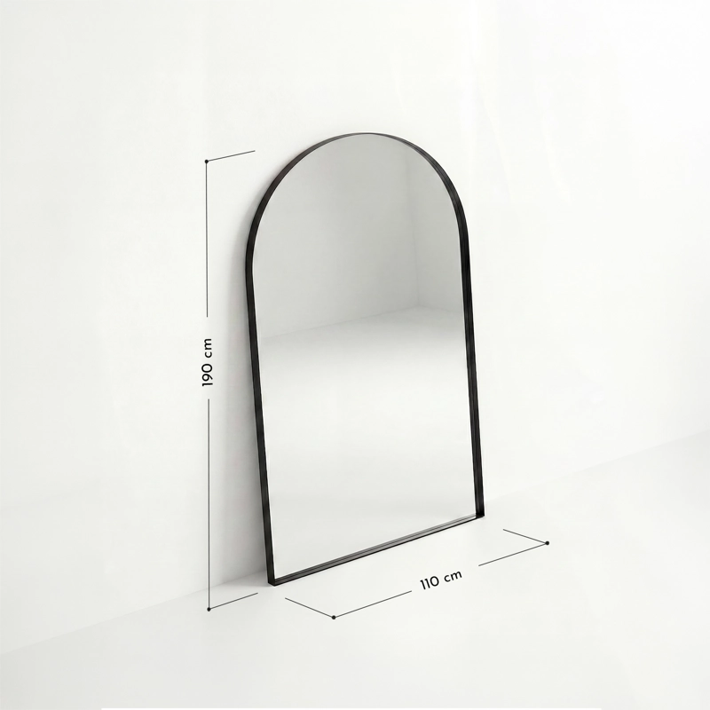 ESPEJO ARCO INDUSTRIAL NEGRO XL 190X110CM - 3