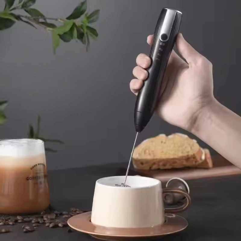 ESPUMADOR BATIDOR DE LECHE Y CAFE  INALAMBRICO CON SOPORTE - 1