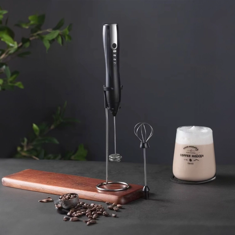 ESPUMADOR BATIDOR DE LECHE Y CAFE  INALAMBRICO CON SOPORTE - 9