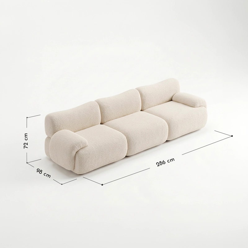 SOFA DE 3 CUERPOS DUNE BEIGE - 3