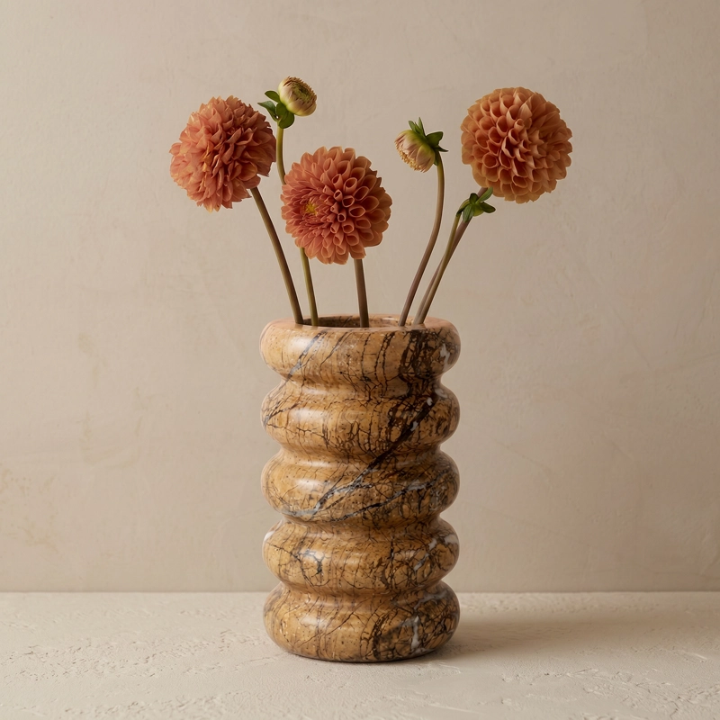 FLORERO DE MARMOL EMPERADOR PEQUEÑO - 7