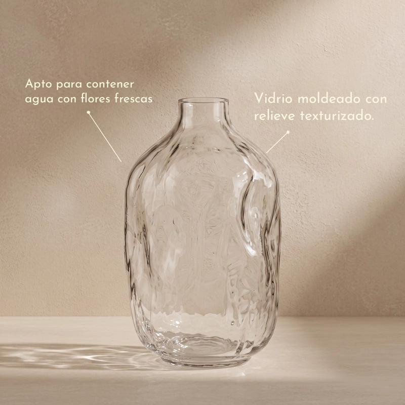 FLORERO WAVY TAMAÑO M JARRON ESTILO ORGANICO NORDICO JAPANDI MINIMALISTA - 4