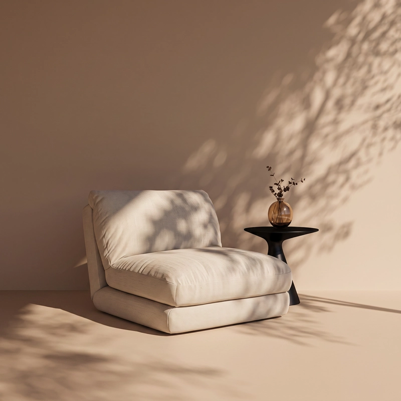 SOFA CAMA PLEGABLE CREMA - 6