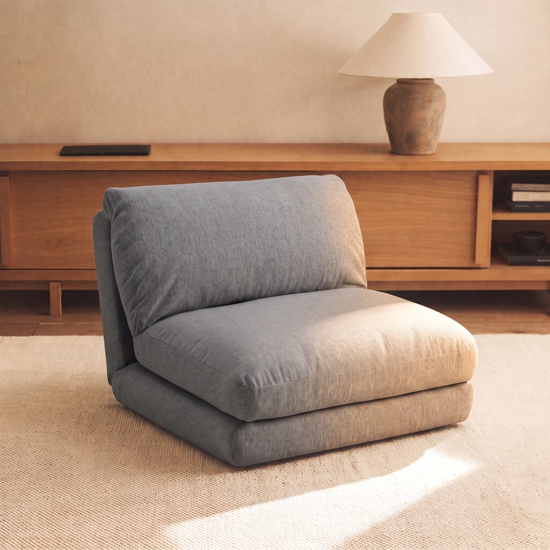 SOFA CAMA PLEGABLE GRIS - 1