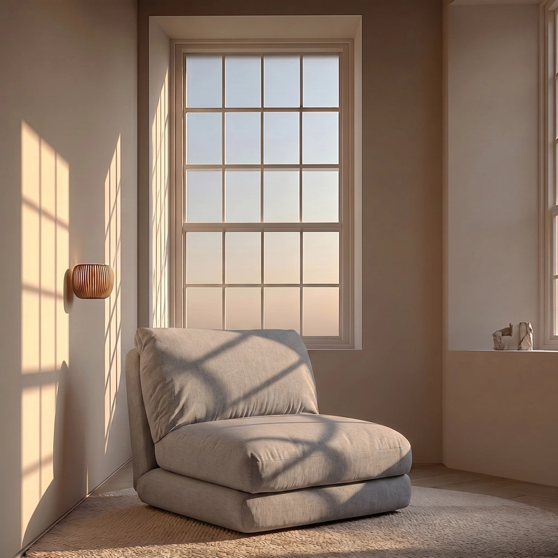 SOFA CAMA PLEGABLE GRIS - 7
