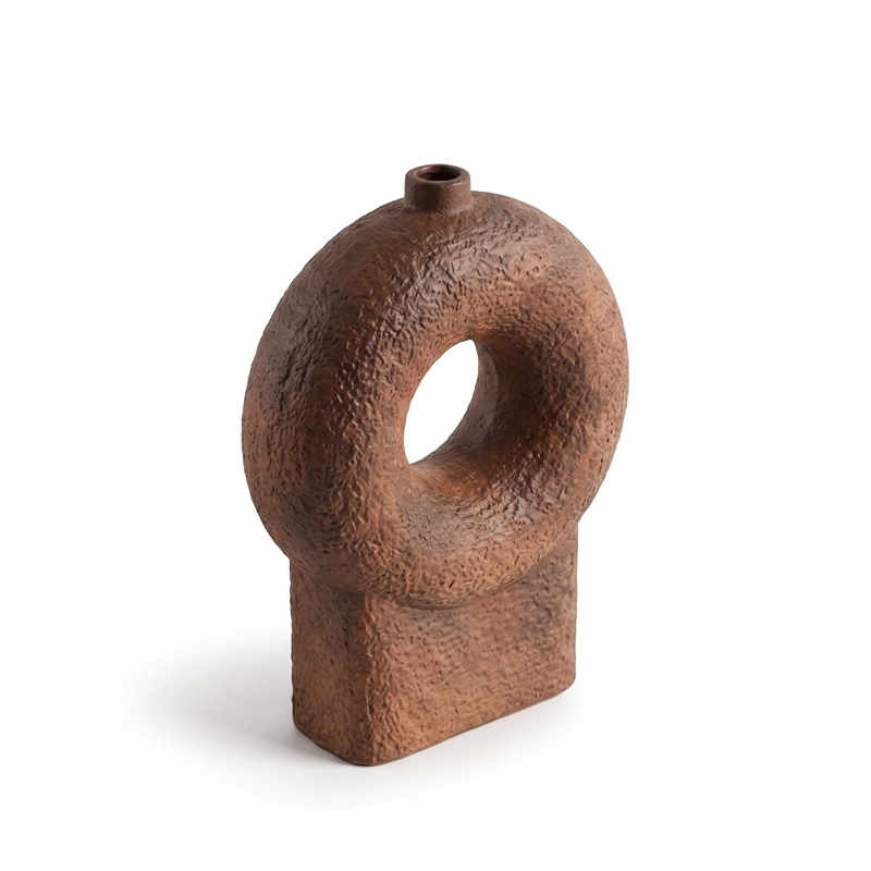 JARRON DECORATIVO FLORERO COFFEE ESTILO NORDICO JAPANDI MINIMALISTA - 2