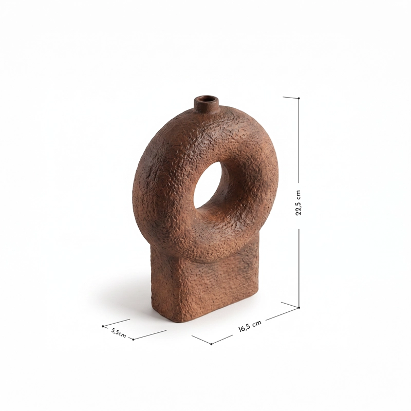 JARRON DECORATIVO FLORERO COFFEE ESTILO NORDICO JAPANDI MINIMALISTA - 3
