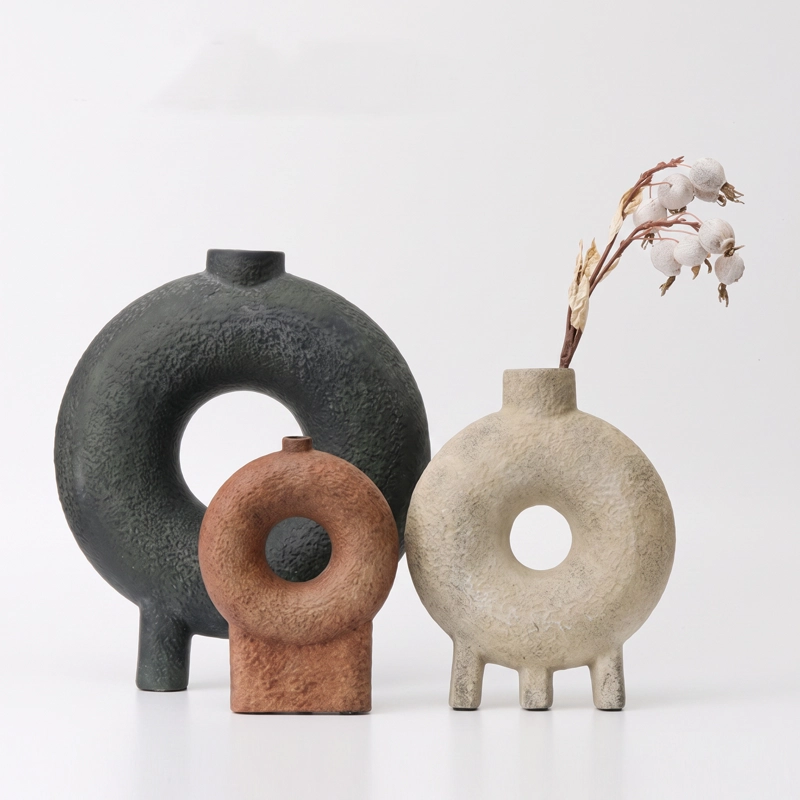 JARRON DECORATIVO FLORERO COFFEE ESTILO NORDICO JAPANDI MINIMALISTA - 7