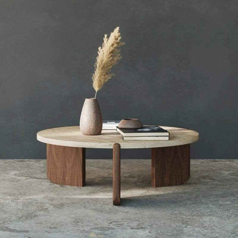 MESA DE CENTRO TERRA COLOR NUEZ DOBLE - 5