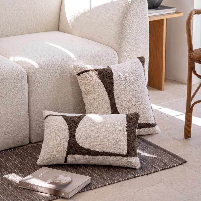 COJIN DECORATIVO CUADRADO TEXTURIZADO MOKA 45X45 CM - 7