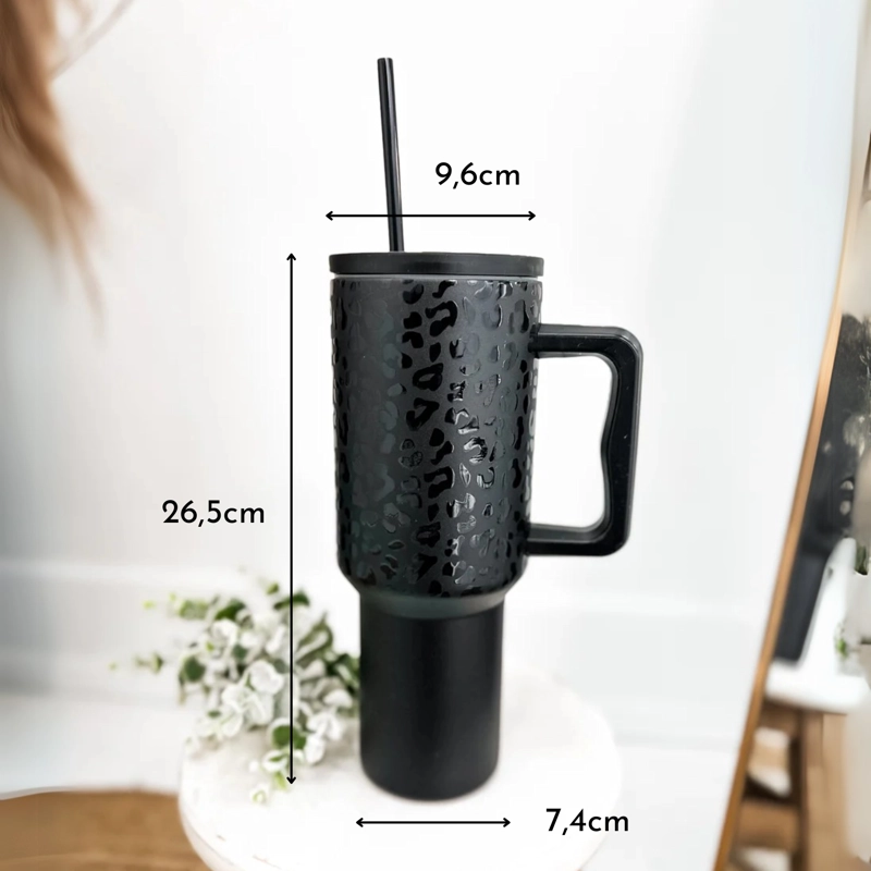 MUG VASO TE RMICO 1200ML 40OZ ACERO INOXIDABLE ASA  ANIMAL PRINT - 2