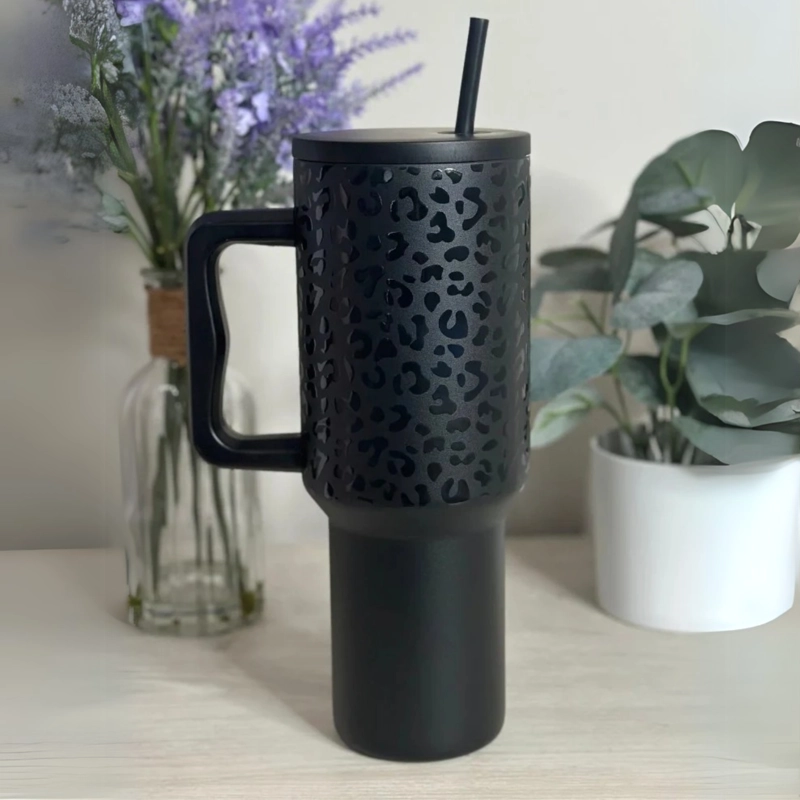 MUG VASO TE RMICO 1200ML 40OZ ACERO INOXIDABLE ASA  ANIMAL PRINT - 9