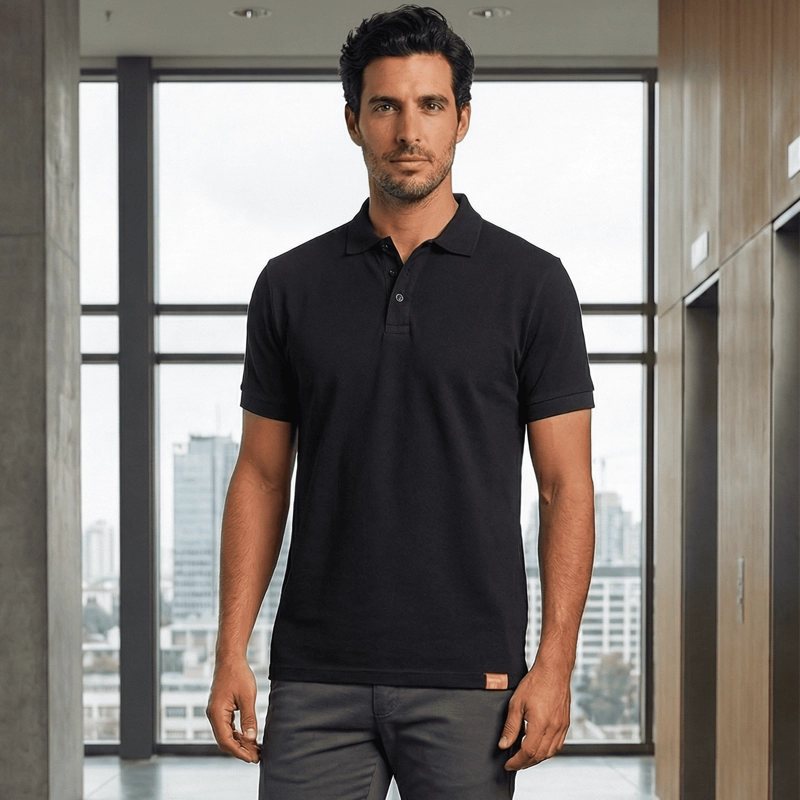 POLERA PIQUE  MANGA CORTA PREMIUM 60/40 IDEAL PARA BORDAR - 7