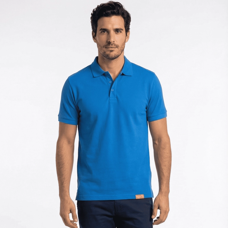 POLERA PIQUE  MANGA CORTA PREMIUM 60/40 IDEAL PARA BORDAR - 1