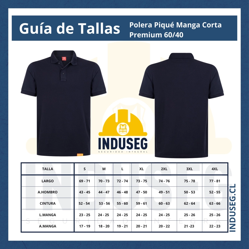 POLERA PIQUE  MANGA CORTA PREMIUM 60/40 IDEAL PARA BORDAR - 7
