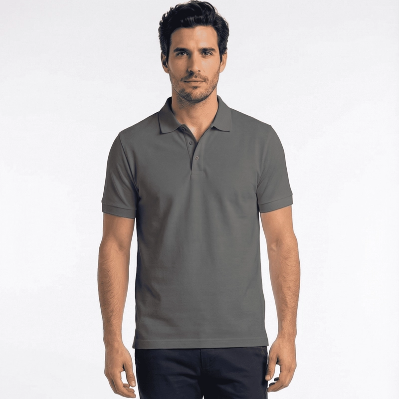 POLERA PIQUE  MANGA CORTA PREMIUM 60/40 IDEAL PARA BORDAR - 1