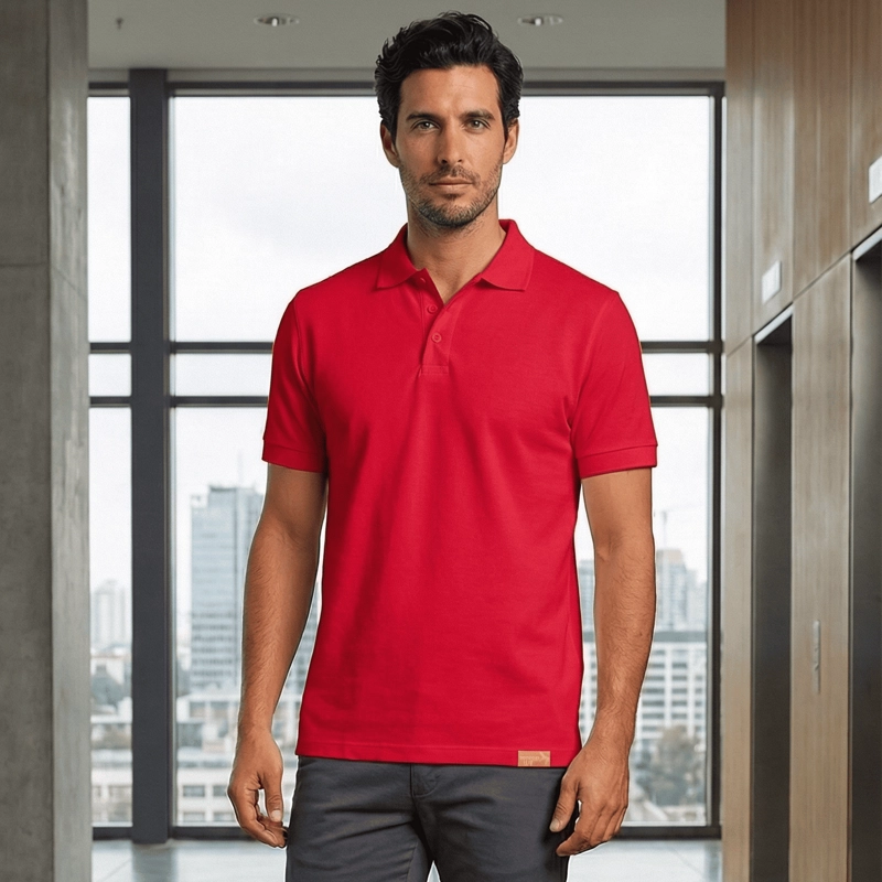 POLERA PIQUE  MANGA CORTA PREMIUM 60/40 IDEAL PARA BORDAR - 7