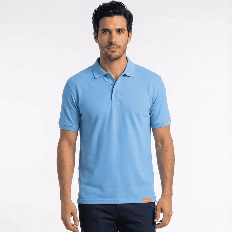 POLERA PIQUE  MANGA CORTA PREMIUM 60/40 IDEAL PARA BORDAR - 1