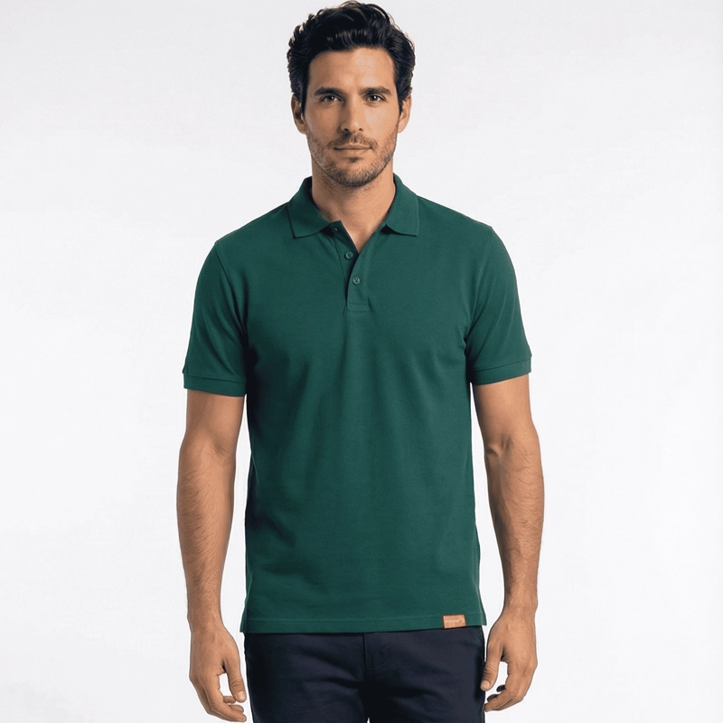 POLERA PIQUE  MANGA CORTA PREMIUM 60/40 IDEAL PARA BORDAR - 1