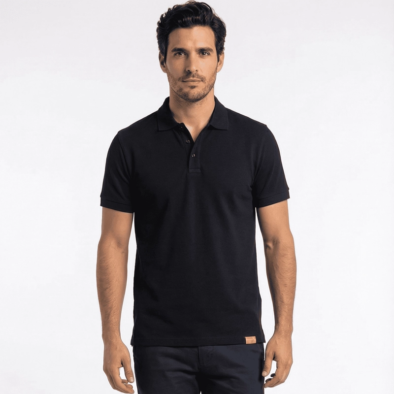 POLERA PIQUE  MANGA CORTA PREMIUM 60/40 IDEAL PARA BORDAR - 1