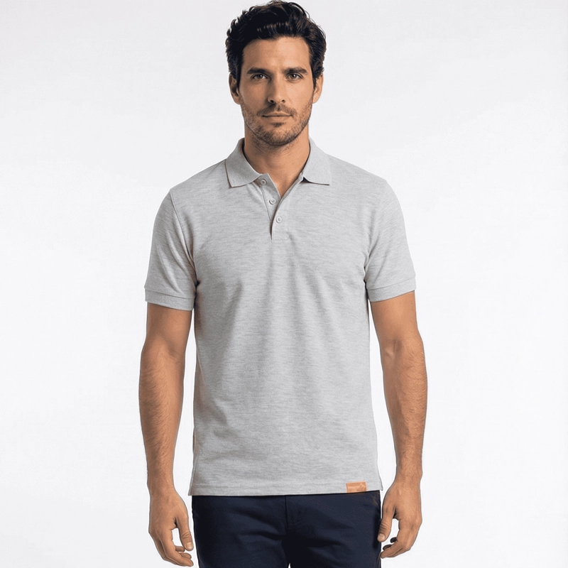 POLERA PIQUE  MANGA CORTA PREMIUM 60/40 IDEAL PARA BORDAR - 1