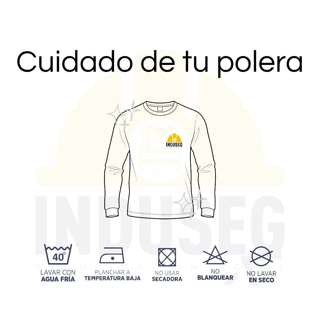 Polera Algodón Manga Larga Cuello Redondo UV Antipilling - 5