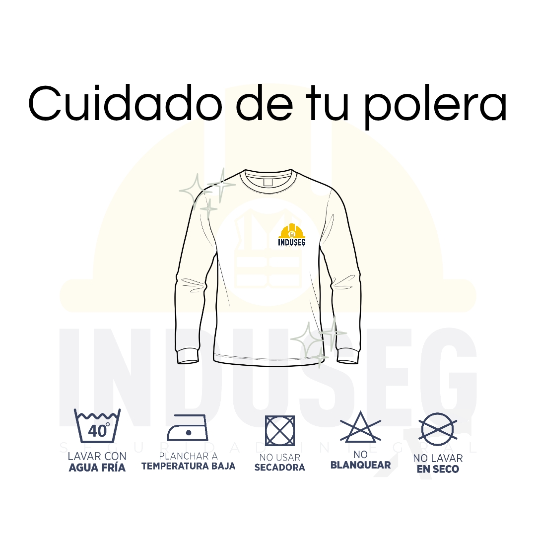 Polera Algodón Manga Larga Cuello Redondo UV Antipilling - 5