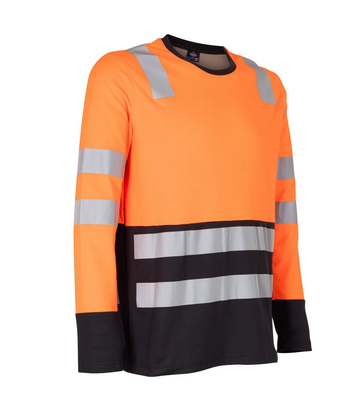 Polera alta Visibilidad Bicolor Reflectante ML Cuello Redondo - 2