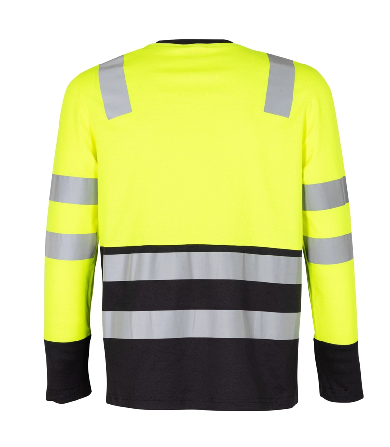 Polera alta Visibilidad Bicolor Reflectante ML Cuello Redondo - 4