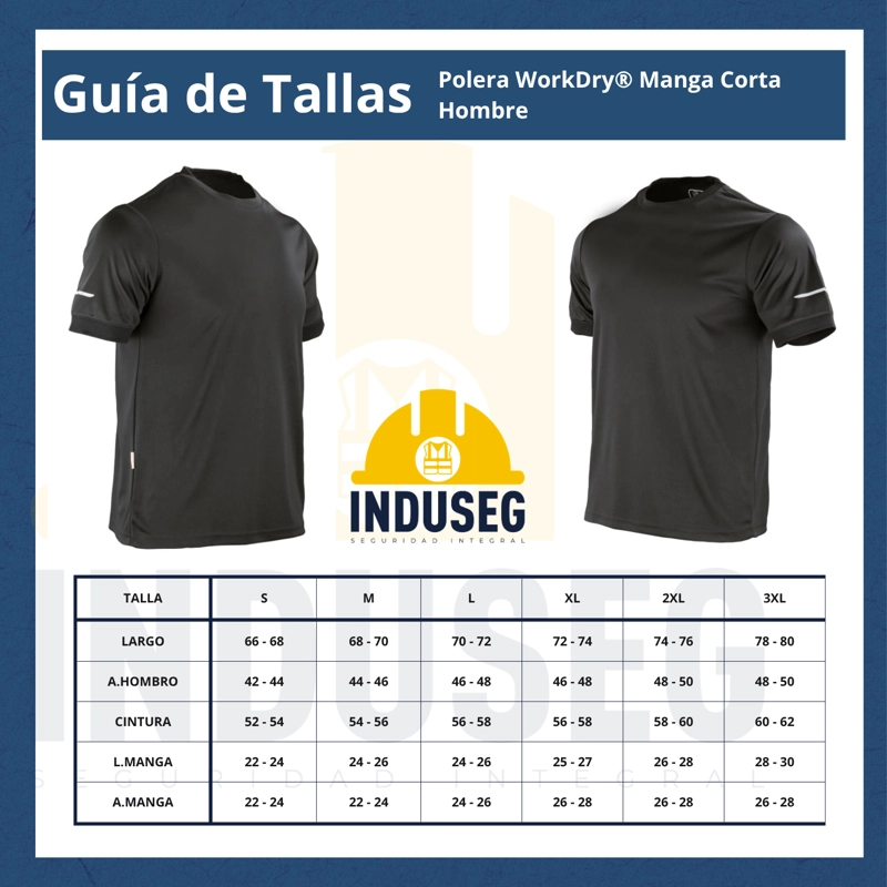 Polera Secado Rápido Hombre M/corta antibacterial reflectiva - 7