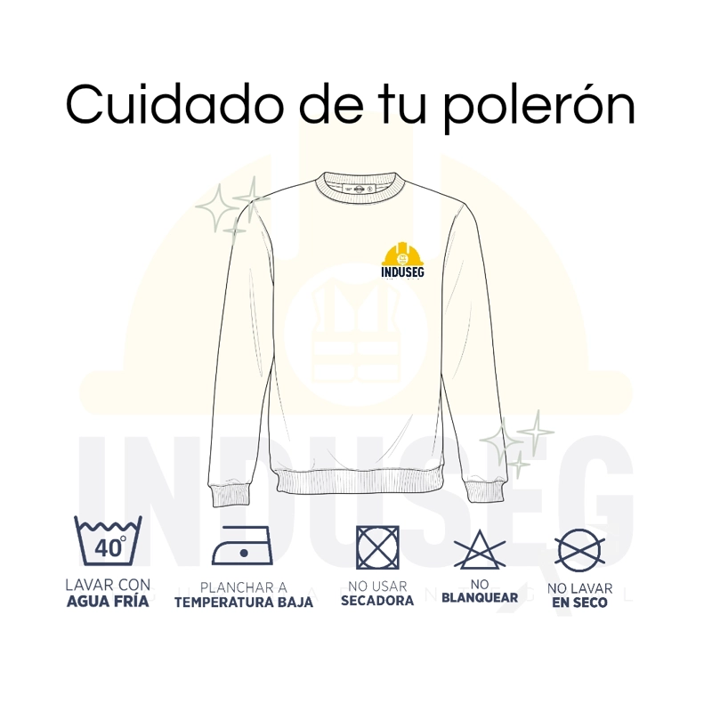 Polerón Unisex Algodón Afranelado Básico Antipilling - 6