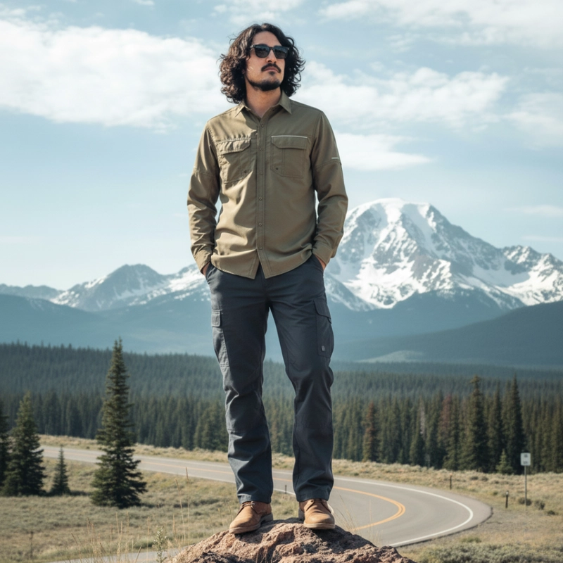 Camisa Outdoor Trekking Hombre Ripstop Protección Uv+50 - 1
